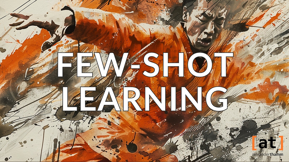 Few-Shot Learning, ein Kung-Fu-Kämpfer in einer dynamischen Position