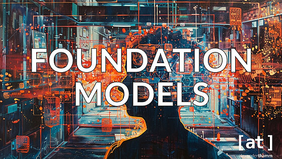 Einführung in Foundation Models, zahlreiche Daten in einem abstrakten Raum
