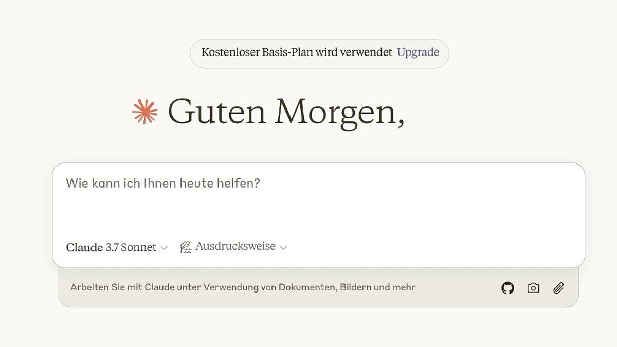 User Interface Claude User Interface