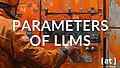 Parameter in LLMs, eine Schaltkonsole, die von einem Arbeiter bedient wird