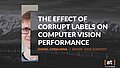 The Effect of Corrupt Labels on Computer Vision Performance