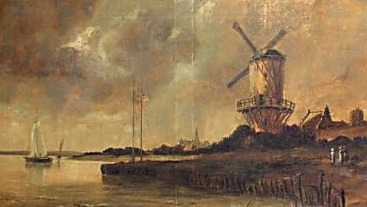 (nach?) Vincent van Gogh, Die Mühle von Wijk