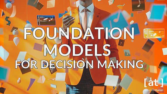 Foundation-Modelle in Entscheidungsverfahren, ein Manager, um den zahlreiche Daten in Form von Objekten bewegen