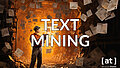 Text Mining, ein Kumpel in einer erleuchteten Mine aus Zeitungen