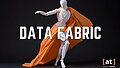 Data Fabric - Optimierung des Datenökosystems für Unternehmen, Blog, Alexander Thamm GmbH, ein androgynes Mannequin mit orangem Umhang in einer Ballettpose