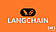 LangChain, LangChain-Logo vor einem orange-ocker-farbenen Hintergrund