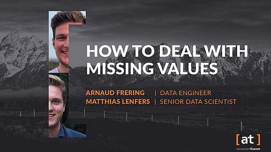 How to deal with missing values How to deal with missing values