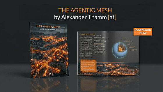 The Agentic Mesh, hero image, Alexander Thamm [at]