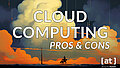 Vor- & Nachteile Cloud Computing, ein breites Wolkenfeld in der Abendsonnen, im Vordergrund eine weite Landschaft
