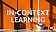 In-Context Learning, eine Flasche, ein Weinglas und eine Tasse vor einem orangefarbenen Hintergrund