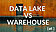 Data Lake vs. Data Warehouse, eine alte Lagerhalle am Rande eines Sees