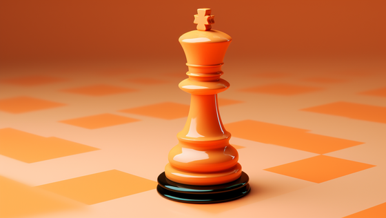 Datenstrategie für einen Mobilitätsanbeiter Datenstrategie für einen Mobilitätsanbeiter, eine orange-farbene Schachfigur auf einem Spielbrett
