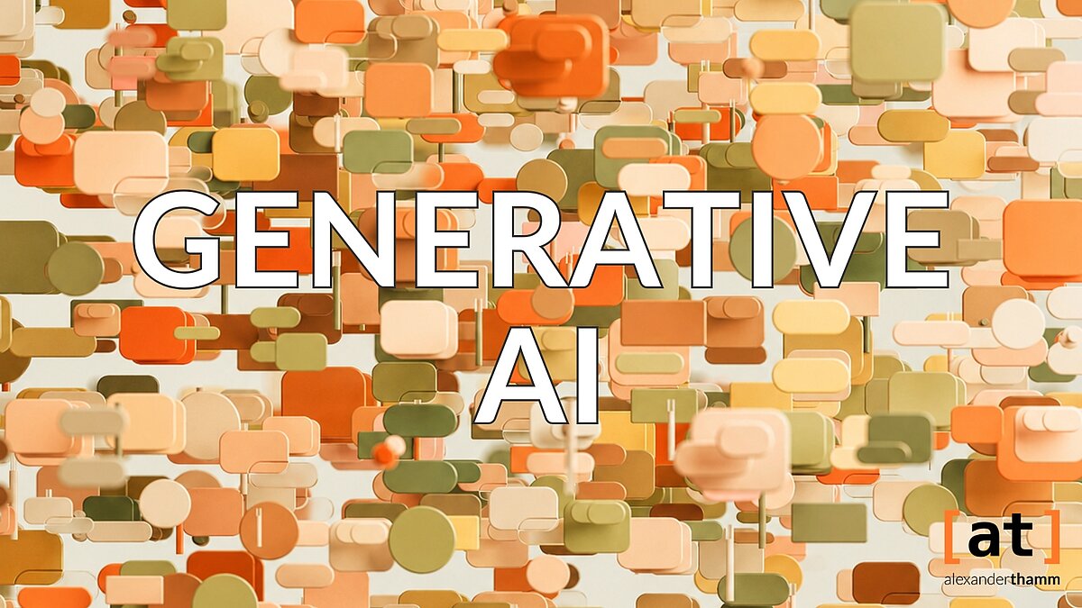 Generative AI, hero image, Alexander Thamm [at]