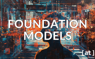 Einführung in Foundation Models, zahlreiche Daten in einem abstrakten Raum
