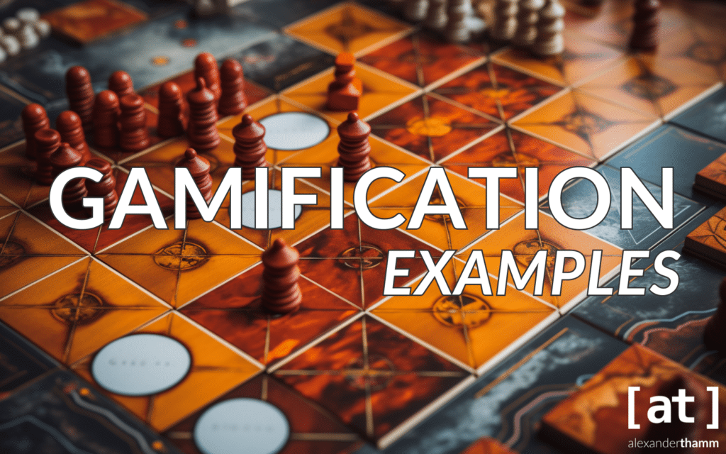 Examples of gamification in companies, a game board from the iso perspective with some game pieces