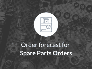 Order forecast for spare parts orders
